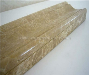 Beige Marble Border Line, Customized Skirting,