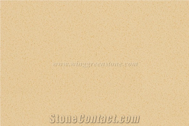 Beige Quartz Stone Tiles Artificial Quartz Slabs