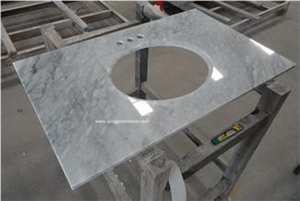Bianco Carrara White Marble Vanity Top