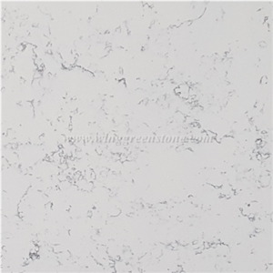 Carrara White Quartz Stone Slabs Tiles for Countertop