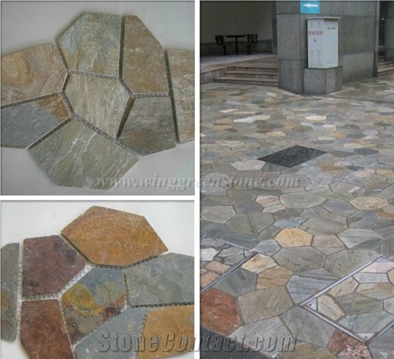 China Slate Flagstone,Step Slate,Paving Slate,