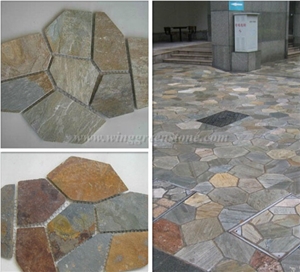 China Slate Flagstone,Step Slate,Paving Slate,