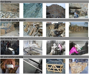 China Slate Flagstone,Step Slate,Paving Slate,