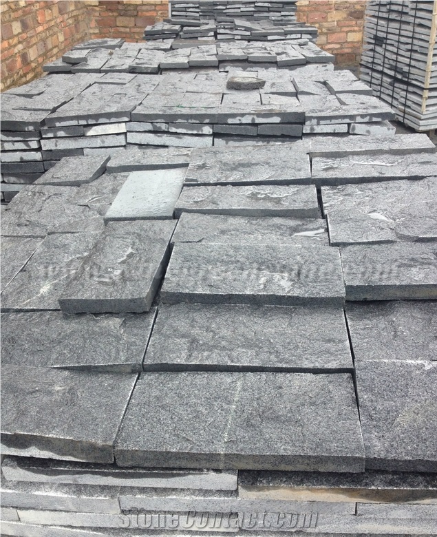G654 Granite Paving Stone, Dark Grey, Winggreen