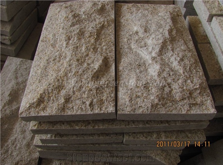 G682 Mushroom Stone, Yellow Mushroom, Winggreen