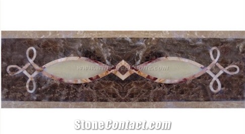 Marble Waterjet Border, Rectangle Border