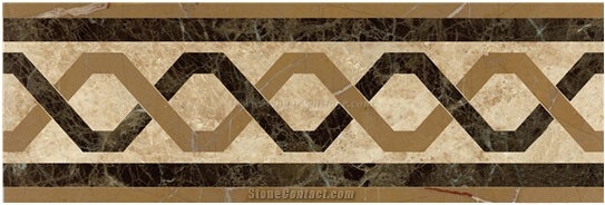 Marble Waterjet Border, Rectangle Border