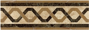 Marble Waterjet Border, Rectangle Border