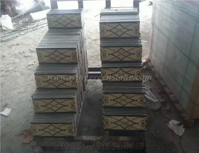 Marble Waterjet Border, Rectangle Border