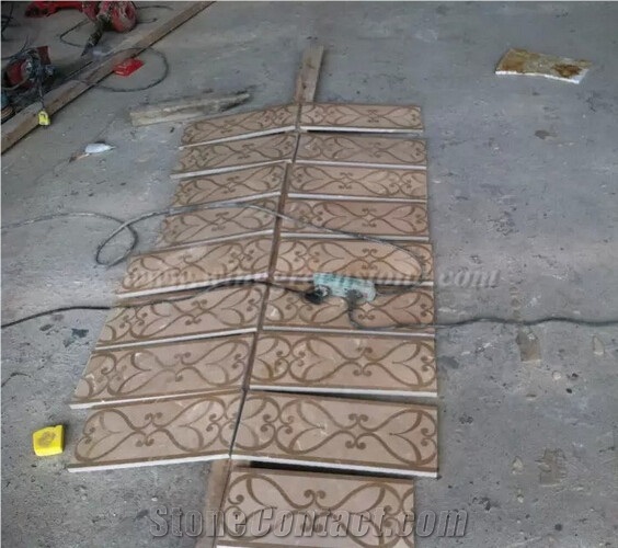 Marble Waterjet Border, Rectangle Border