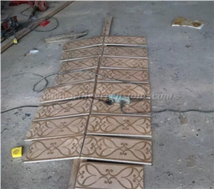 Marble Waterjet Border, Rectangle Border