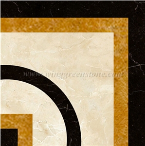 Rectangle Marble Waterjet Border Flooring