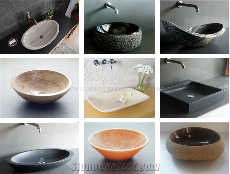Red Onyx Oval Wash Sink, Round, Rectangle