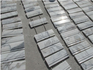 White Marble Moldings, Customized Stone Skirting