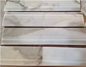 White Marble Moldings, Customized Stone Skirting