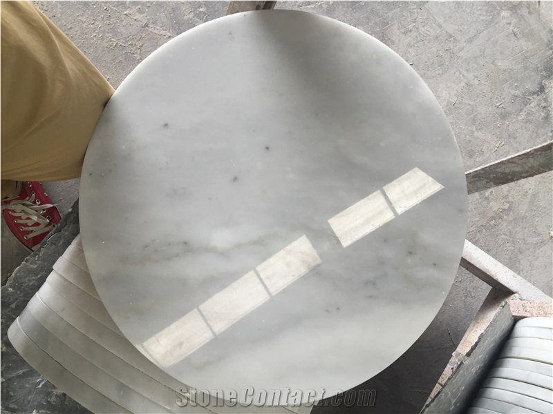 Bianco Carrara Marble Table Tops