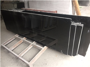 China Absolute Black Granite Slabs & Tiles