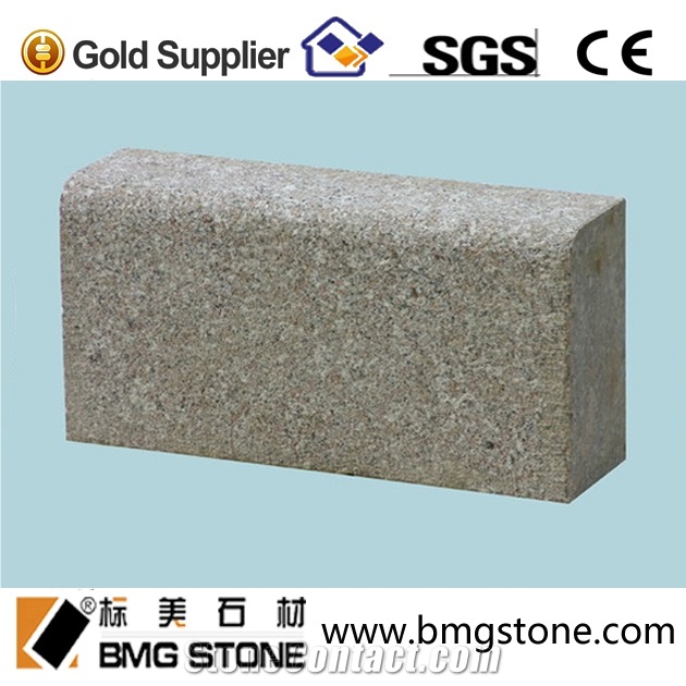 Outdoor Grey Flamed G654 Granite Kerbstone