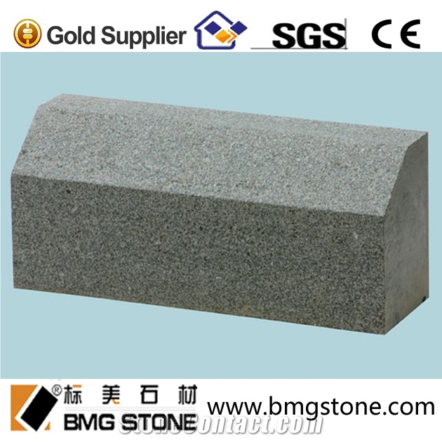 Outdoor Grey Flamed G654 Granite Kerbstone