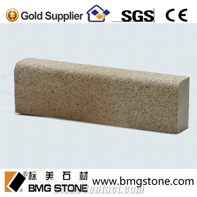 Outdoor Grey Flamed G654 Granite Kerbstone