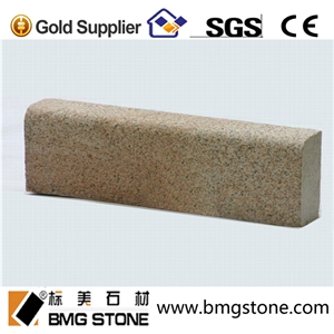 Outdoor Grey Flamed G654 Granite Kerbstone