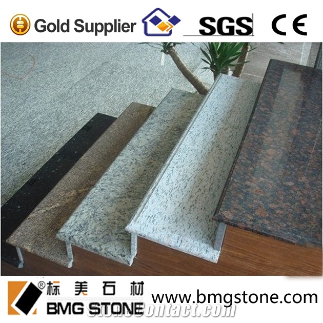Tan Brown Granite Stairs & Steps, Riser, Treads