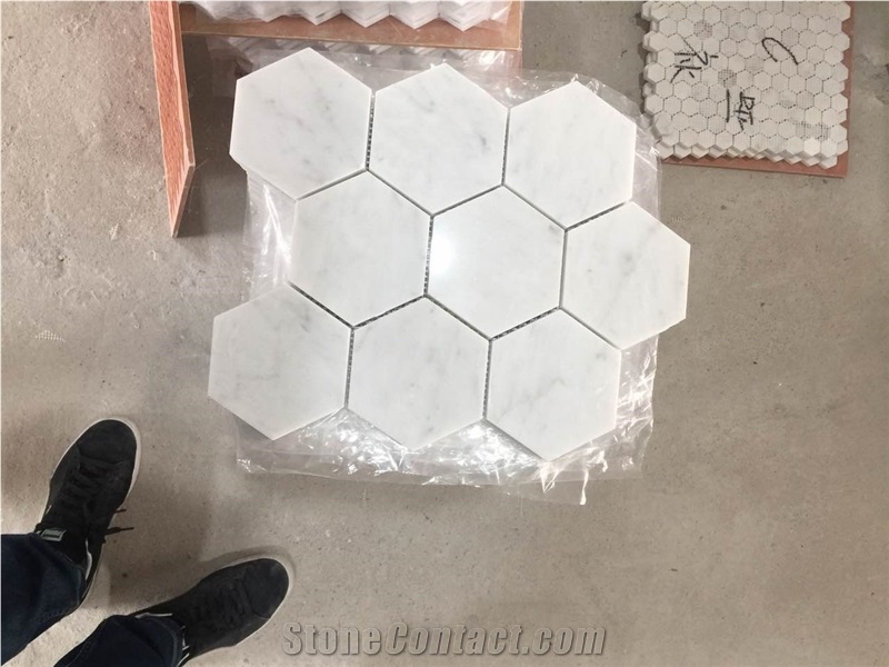 White Marble Mosaic Stone Mosaic Tiles
