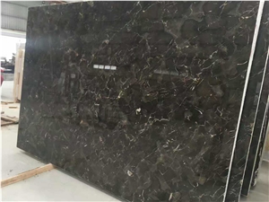 China Coffee Brown Marble Slabs & Tiles