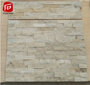 Yellow-White Quartzite Cultured Stone Slate