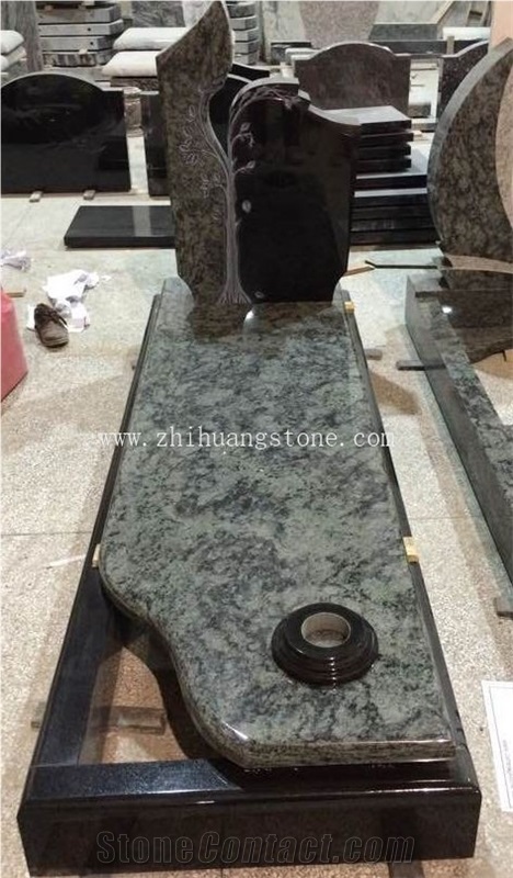 Tree Design Multicolor Granite Single Monument