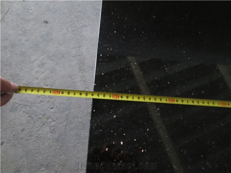 Indian Black Galaxy Polished Gangsaw Slab for Kitc