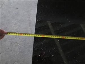 Indian Black Galaxy Polished Gangsaw Slab for Kitc