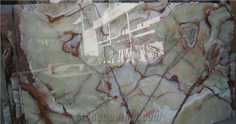 Light Green Onyx Slabs