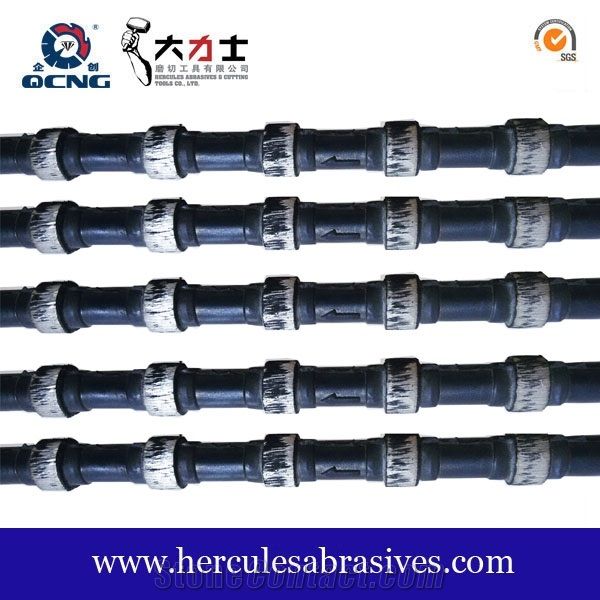Rubber Diamond Wire Cutting Rope For Quarrying