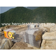 Rubber Diamond Wire Cutting Rope For Quarrying