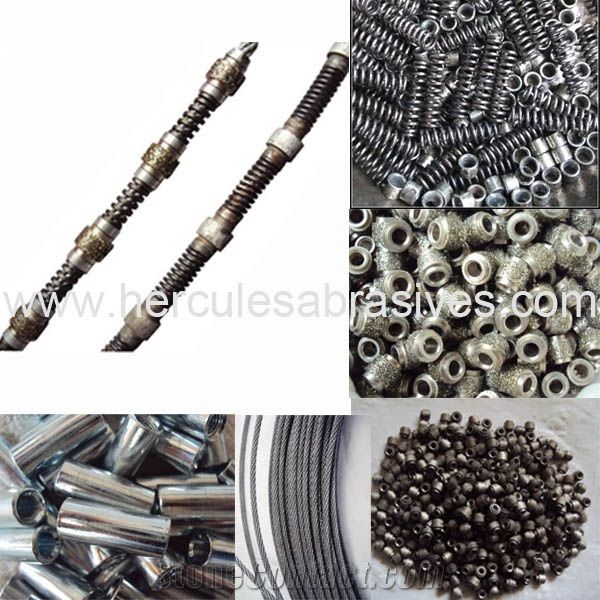 Rubber,Spring Diamond Wire Rope For Stone Quarry