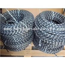 Rubber With Spring Diamond Wire Saw For Concrete