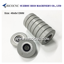 48x8x12mm Scm Edgebander Pressure Roller Wheels