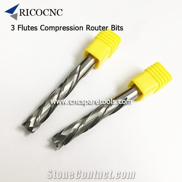 Carbide Three Flutes Compression Router Bits