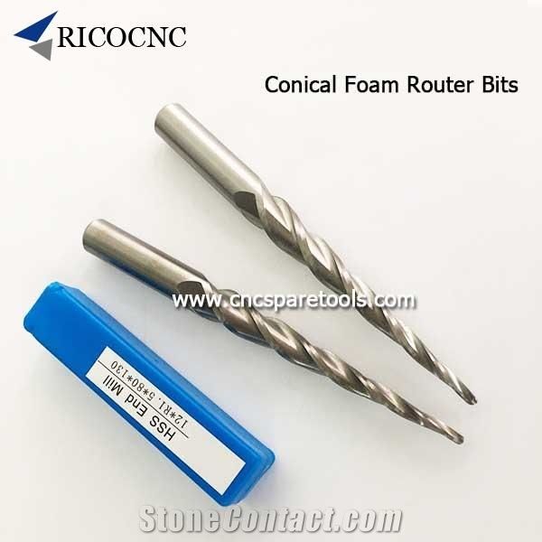 Conical Foam Router Bit Tapered Foam Milling Tool