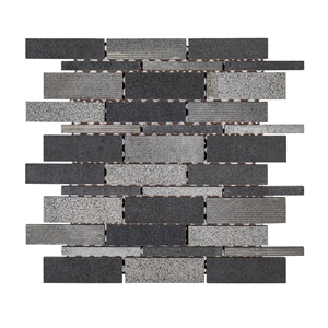 Factory Basalt Bluestone Mosaic Tiles Hexagon
