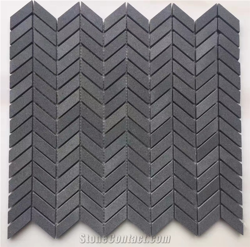Factory Basalt Bluestone Mosaic Tiles Hexagon