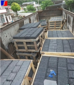 Black Grey Black Slate Roofing Tile Natural Covers