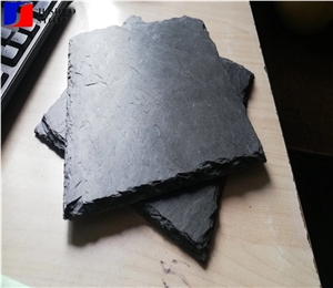 Black Natural Roofing Slate Tiles Coating Stone