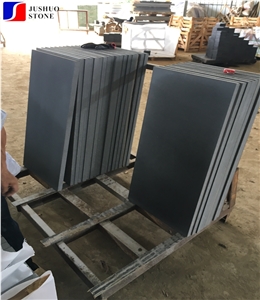 China Andesite Dark Grey Bluestone Honed Tiles