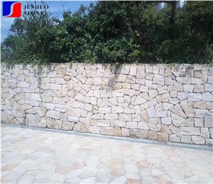 China Cheap Irregular Granite Cobble Pavers Walls