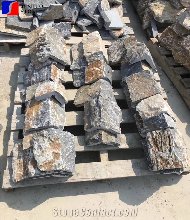 China Multicolor Pavers Cobbles Natural Slate