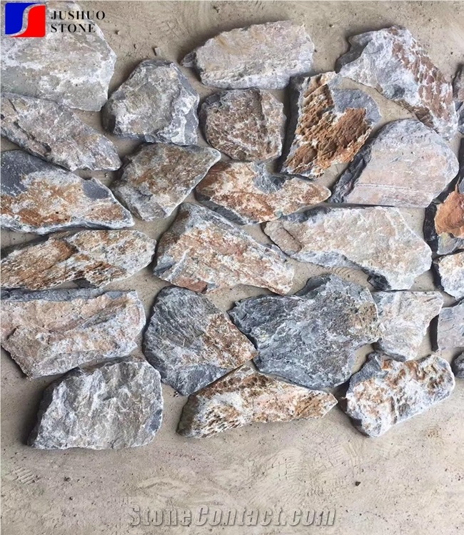 China Multicolor Pavers Cobbles Natural Slate