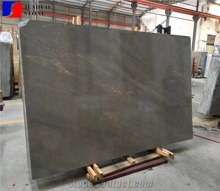 Deep Ocean Grey Big Marble Slab with Factory Price