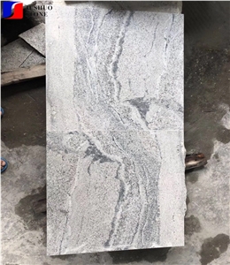 Flamed China White River Pattern Granite Wall Tile